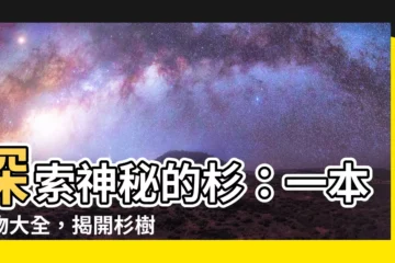 【杉 植物】探索神秘的杉：一本植物大全，揭開杉樹世界