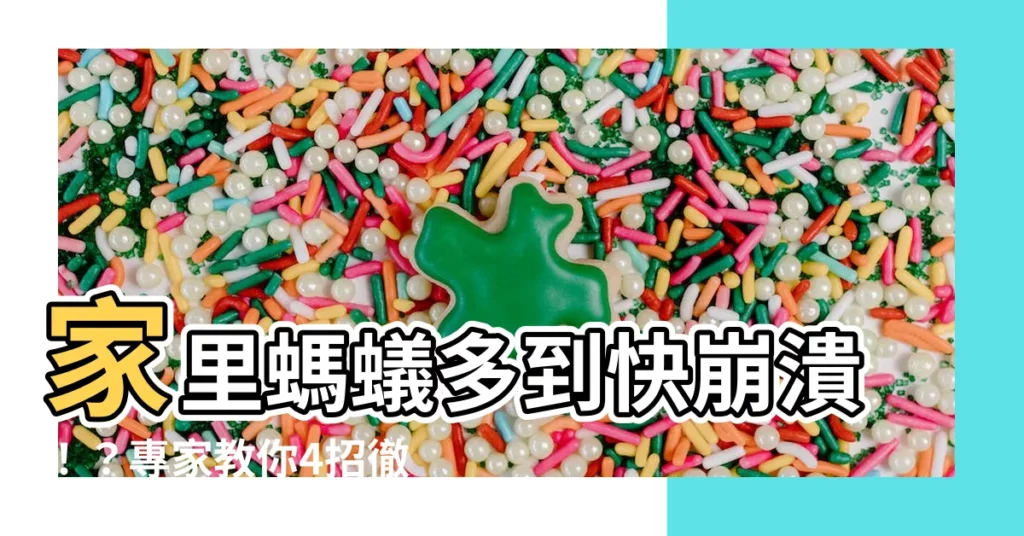 【家裏很多螞蟻】家裏螞蟻多到快崩潰！？專家教你4招徹底消滅，永不再來！
