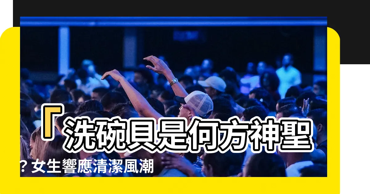 【去洗碗 意思】「洗碗貝是何方神聖？女生響應清潔風潮 出人頭地！
