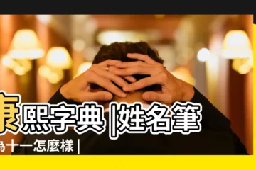 【筆畫為11畫的名字】康熙字典 |姓名筆畫為十一怎麼樣 |筆畫11畫的取名用字 |