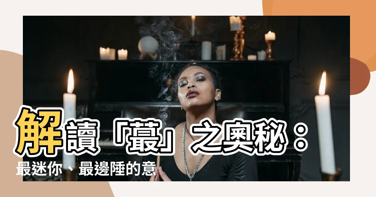 【蕞的意思】解讀「蕞」之奧秘：最迷你、最邊陲的意涵