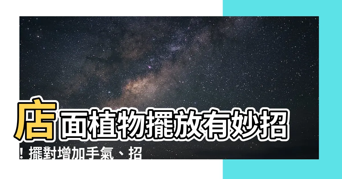 【店面植物】店面植物擺放有妙招！擺對增加手氣、招財又改運