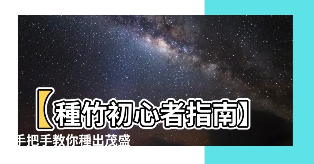 【種竹】【種竹初心者指南】手把手教你種出茂盛挺拔的竹林