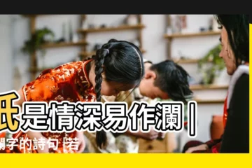 【帶瀾的寫情的詩句】祇是情深易作瀾 |帶瀾字的詩句 |若為別去終成夢 |