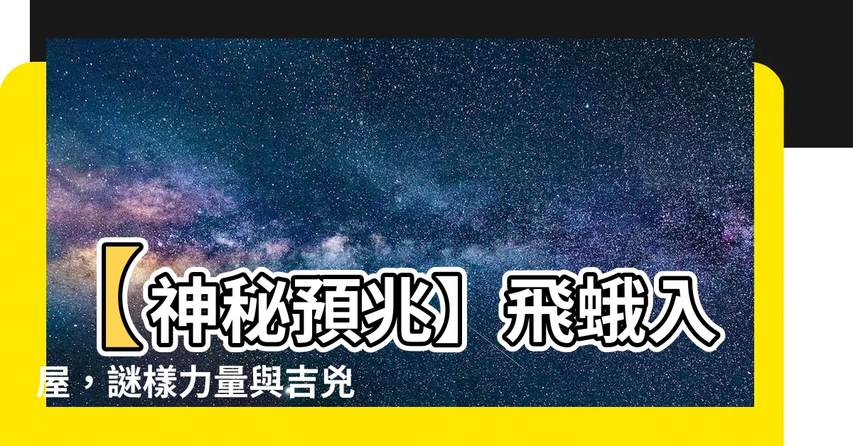 【飛蛾入屋】【神秘預兆】飛蛾入屋，謎樣力量與吉兇之象