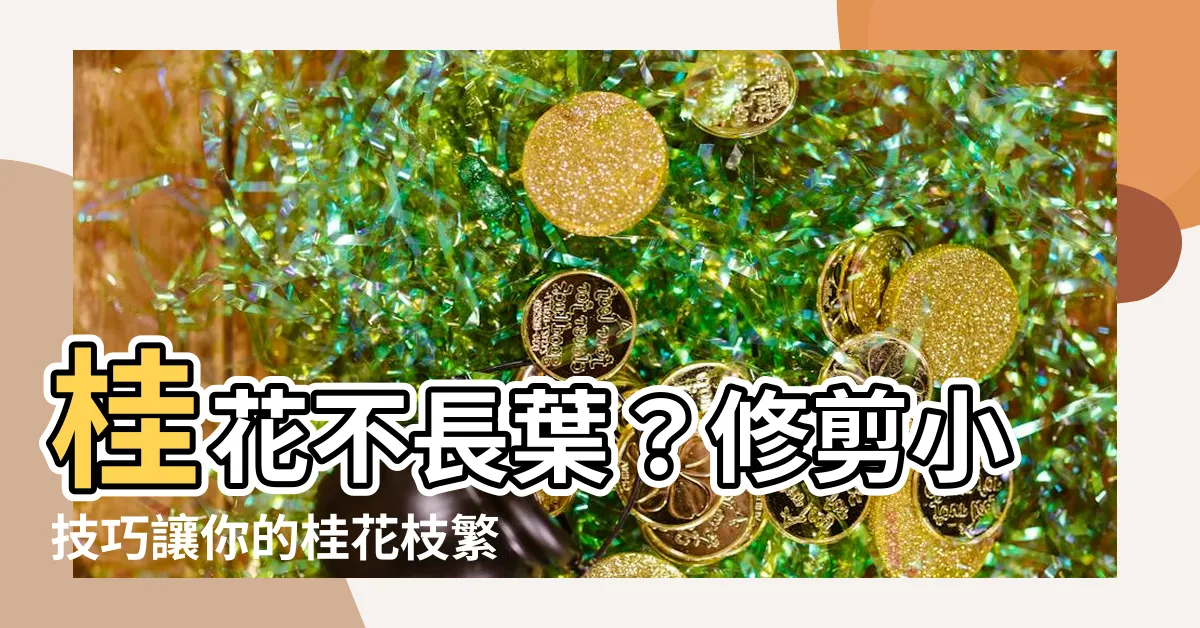 【桂花不長葉】桂花不長葉？修剪小技巧讓你的桂花枝繁葉茂開出更多花朵！