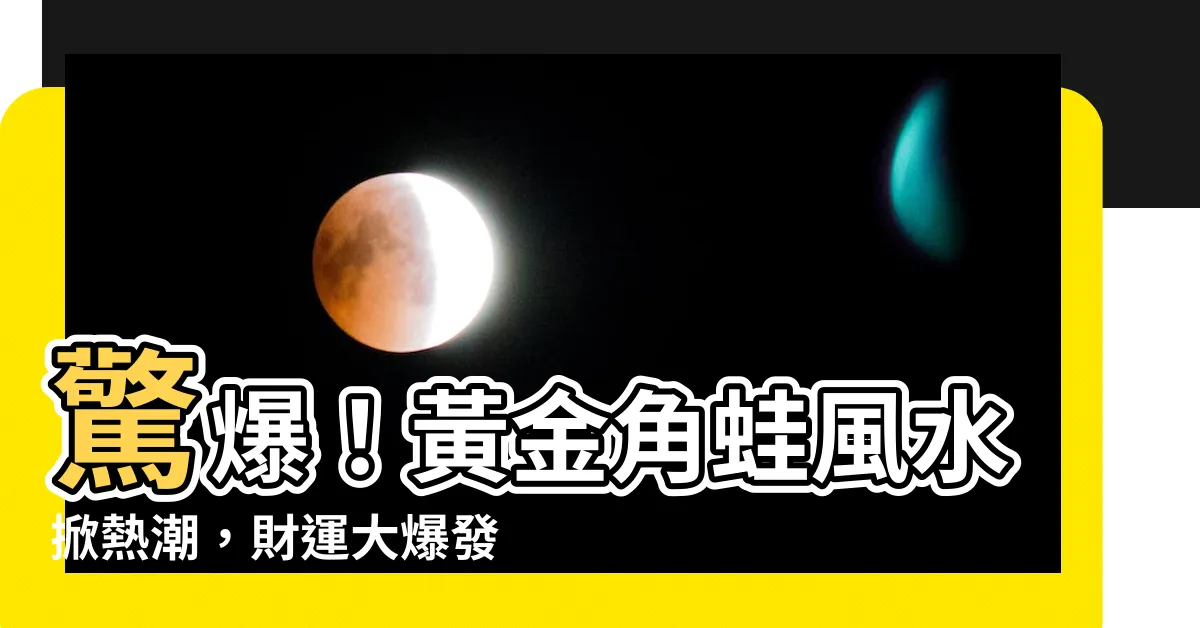 【黃金角蛙風水】驚爆！黃金角蛙風水掀熱潮，財運大爆發