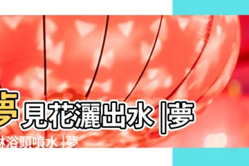 【做夢夢到花灑】夢見花灑出水 |夢見淋浴頭噴水 |夢到花灑意味什麼 |