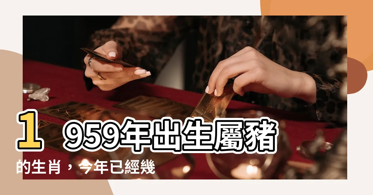 【1959年 生肖】1959年出生屬豬的生肖，今年已經幾歲了？