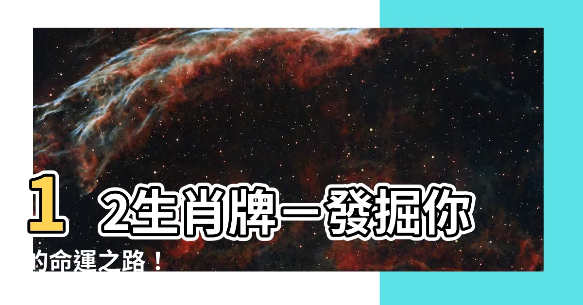 【12生肖牌】12生肖牌－發掘你的命運之路！