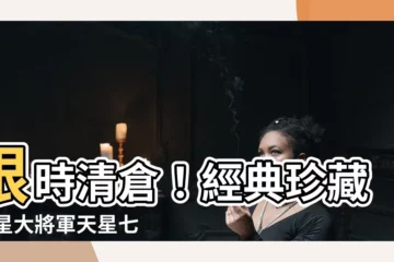【天星大將軍】限時清倉！經典珍藏 天星大將軍天星七人眾限時優惠
