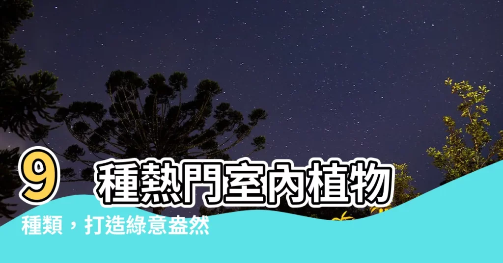 【室內植物種類】9 種熱門室內植物種類，打造綠意盎然的居家環境