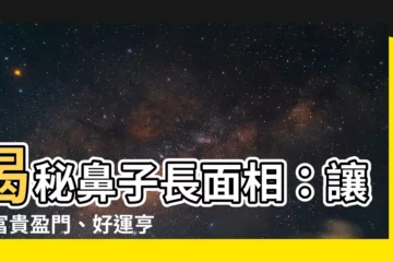 【鼻子長面相】揭秘鼻子長面相：讓你富貴盈門、好運亨通