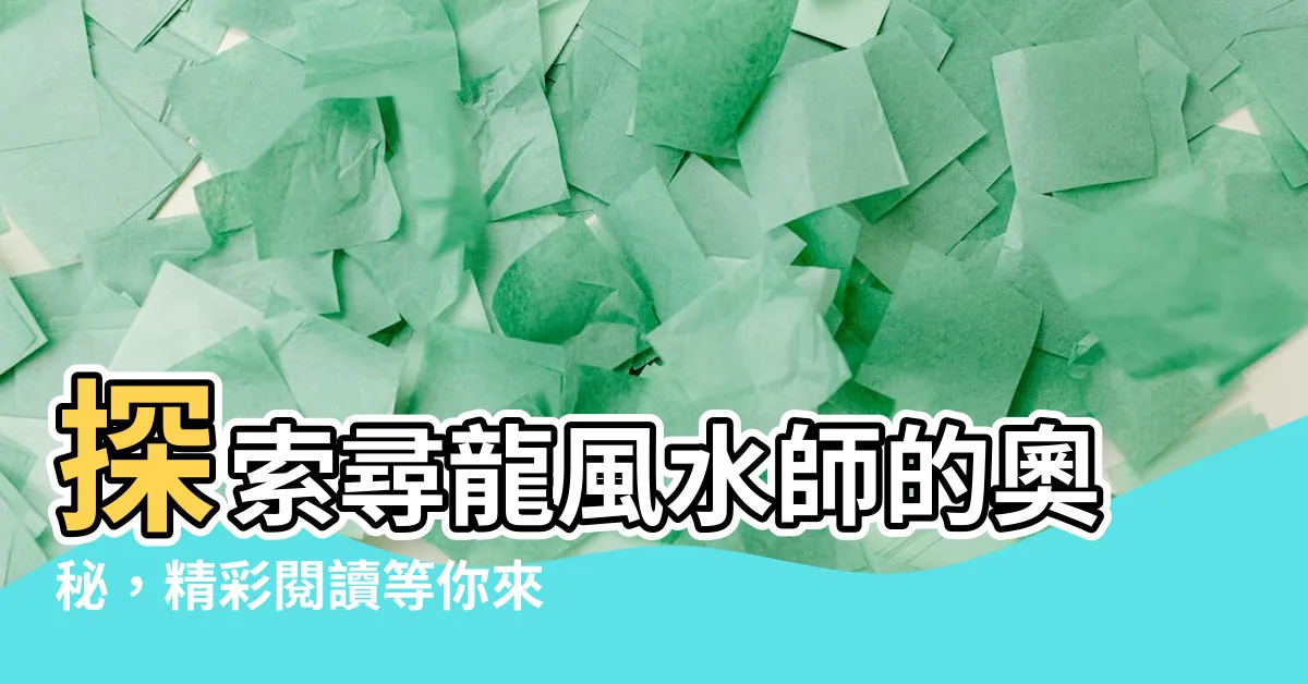 【尋龍風水師】探索尋龍風水師的奧秘，精彩閲讀等你來！