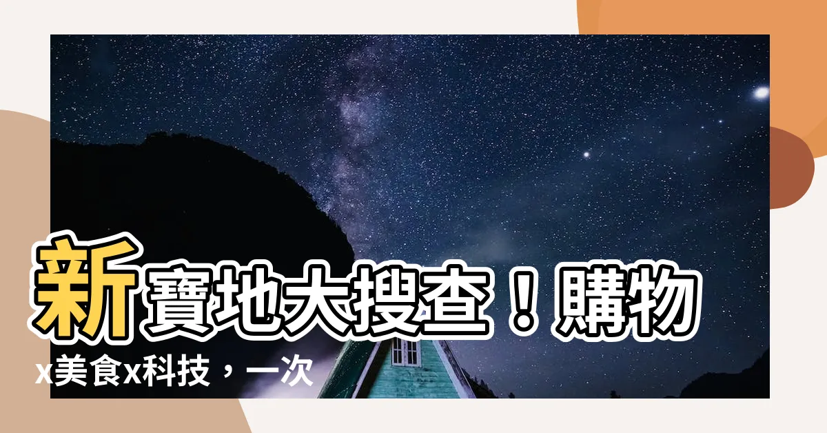 【新寶地】新寶地大搜查！購物x美食x科技，一次滿足你的渴望！
