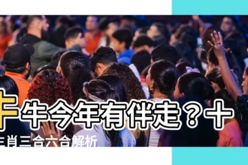 【牛六合】牛牛今年有伴走？十二生肖三合六合解析，揭秘牛六合的神秘對象！