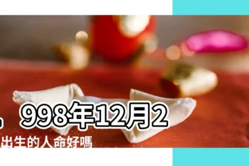 【1998年12月20日子好嗎】1998年12月20日出生的人命好嗎 |1998年12月20日出生時間看命運 |是什麼命 |