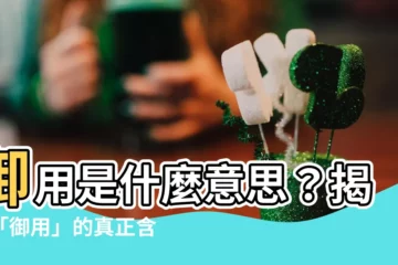 【御用 意思】御用是什麼意思？揭開「御用」的真正含義！