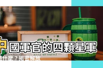【四顆星】中國軍官的四顆星軍銜是什麼？揭密解放軍的軍官等級圖示