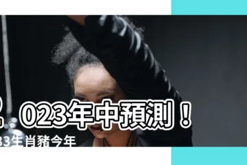 【1983生肖豬】2023年中預測！1983生肖豬今年運勢吉凶解析