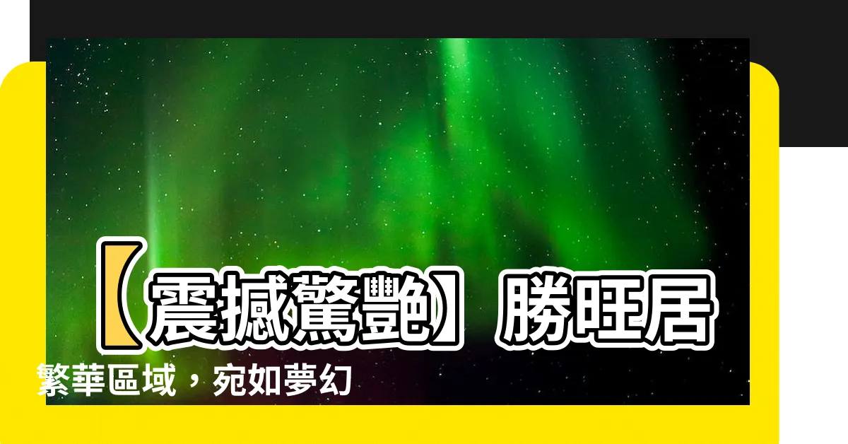 【勝旺居】【震撼驚艷】勝旺居繁華區域，宛如夢幻般的2~3房住宅