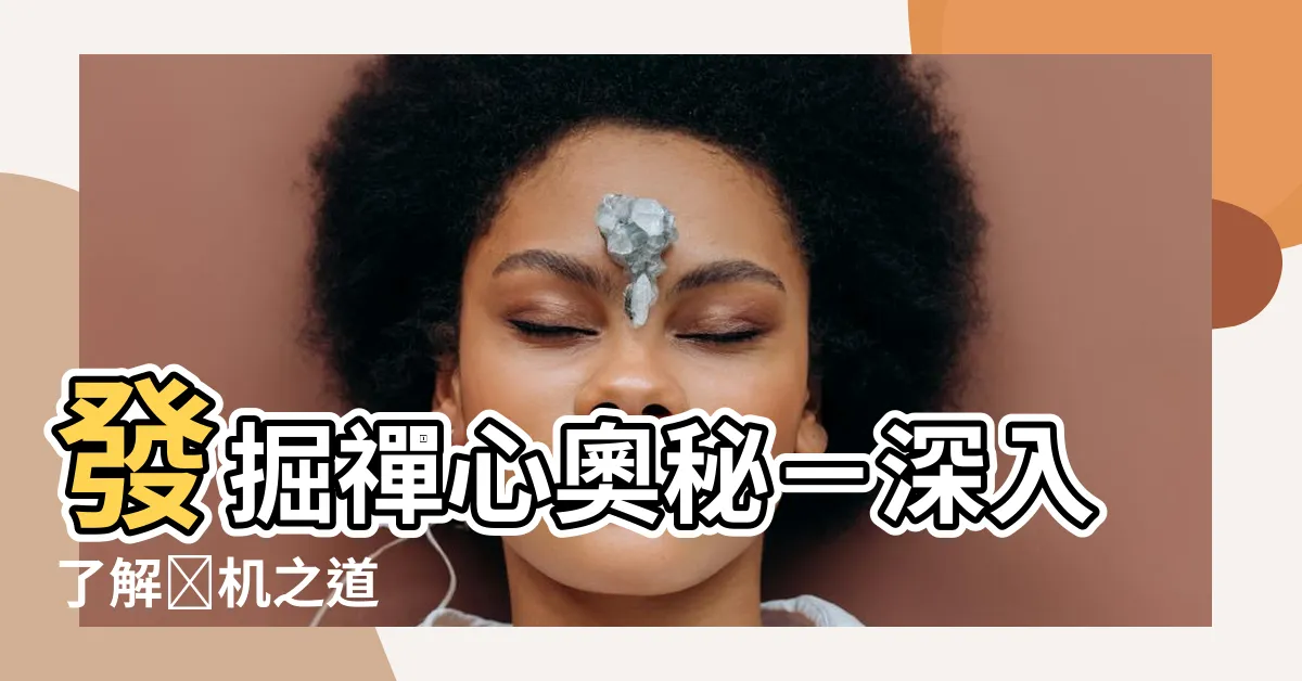 【禪機】發掘禪心奧秘－深入瞭解禪機之道