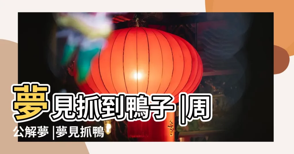 夢見抓到鴨子 |周公解夢 |夢見抓鴨子 |【夢見老公抓鴨子是什麼意思】