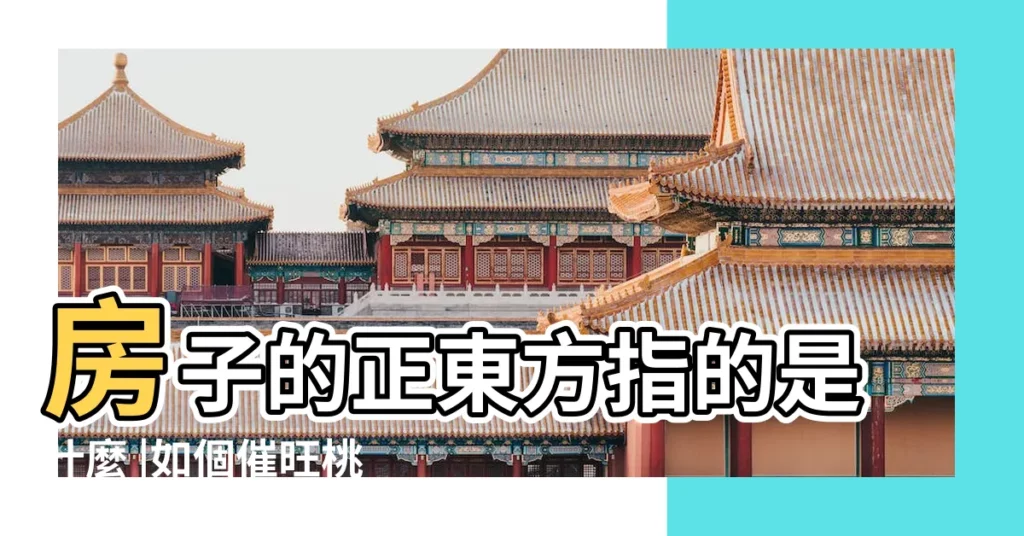 房子的正東方指的是什麼 |如個催旺桃花兼 |麥玲玲2023風水佈局 |【正東方】