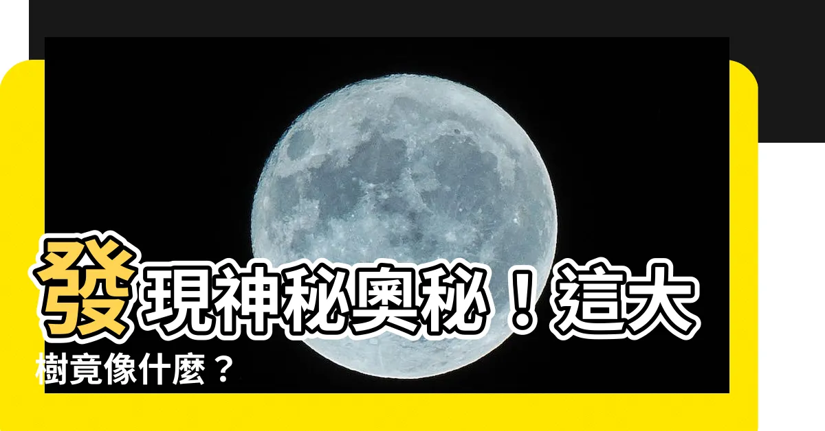 【樹像什麼】發現神秘奧秘！這大樹竟像什麼？