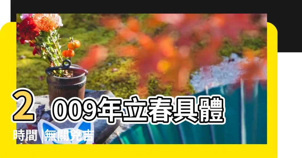 2009年立春具體時間 |無關兇吉 |2009年立春是2月4日牛年 |【2009年立春】