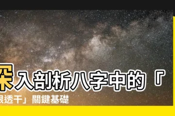 【通根透幹】深入剖析八字中的「通根透幹」關鍵基礎