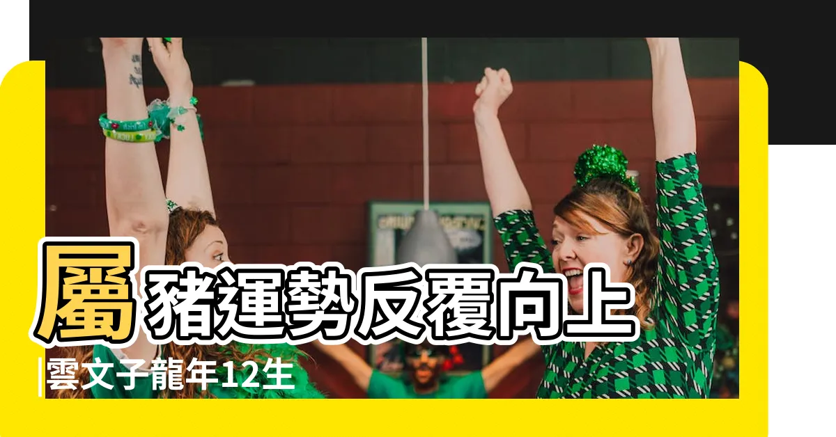 【2024 豬年運程】屬豬運勢反覆向上 |雲文子龍年12生肖運程 |豬2024年麥玲玲運程 |