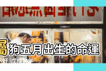 【屬狗陰曆五月份出生好嗎】屬狗五月出生的命運好不好 |戊戌狗年農曆五月出生的男孩命好不好 |農曆5月出生屬狗人命好嗎 |