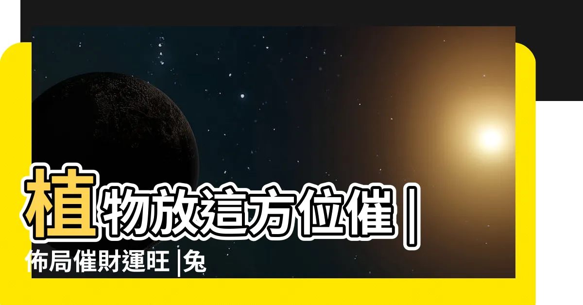 【植物風水2023】植物放這方位催 |佈局催財運旺 |兔年家居辦公室擺設 |