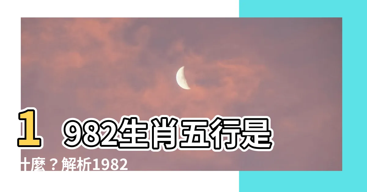 【1982生肖五行】1982生肖五行是什麼？解析1982屬狗五行和命運！