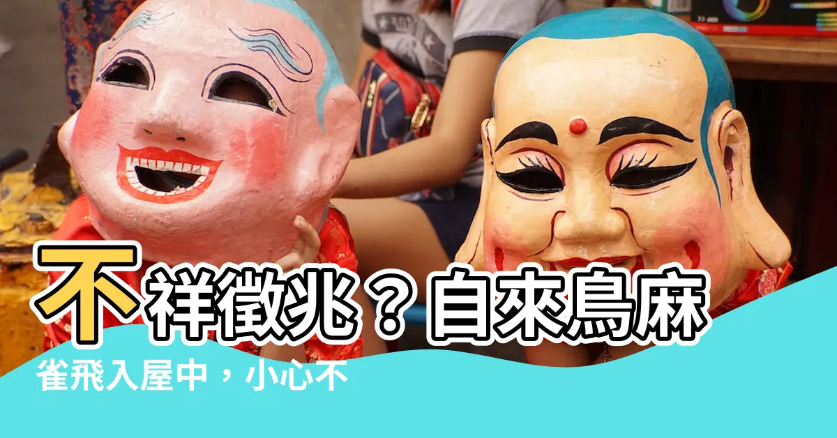 【自來鳥麻雀】不祥徵兆？自來鳥麻雀飛入屋中，小心不可不防