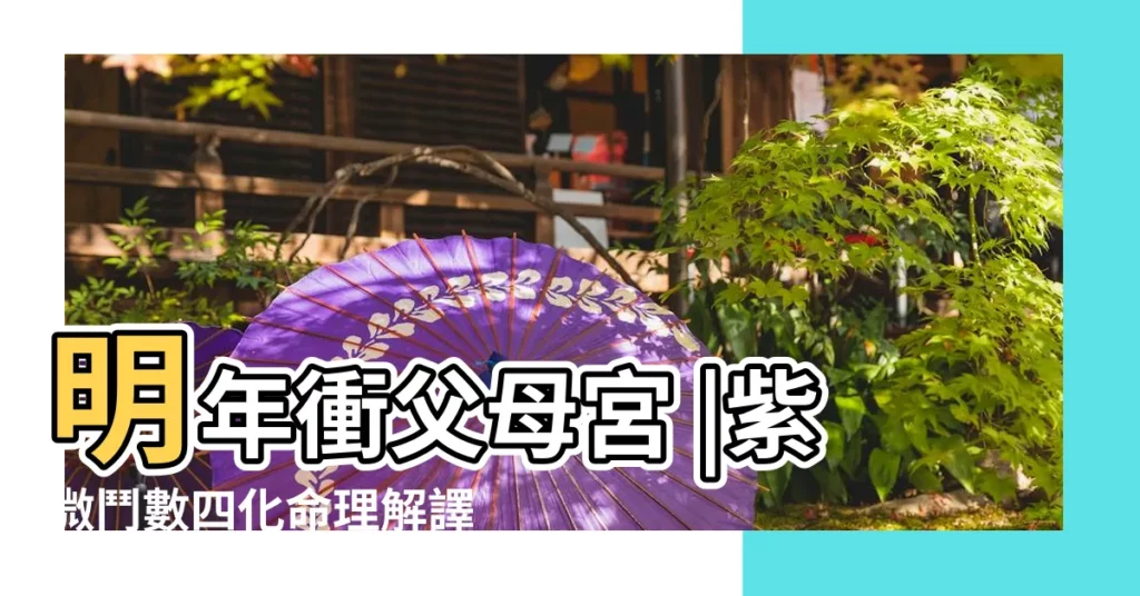 明年衝父母宮 |紫微鬥數四化命理解譯 |大限流年忌坐父母宮 |【流年走進父母宮】