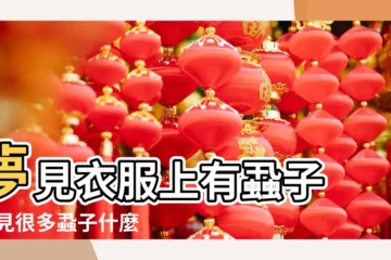 【夢見別人衣服好多蝨子】夢見衣服上有蝨子 |夢見很多蝨子什麼意思 |