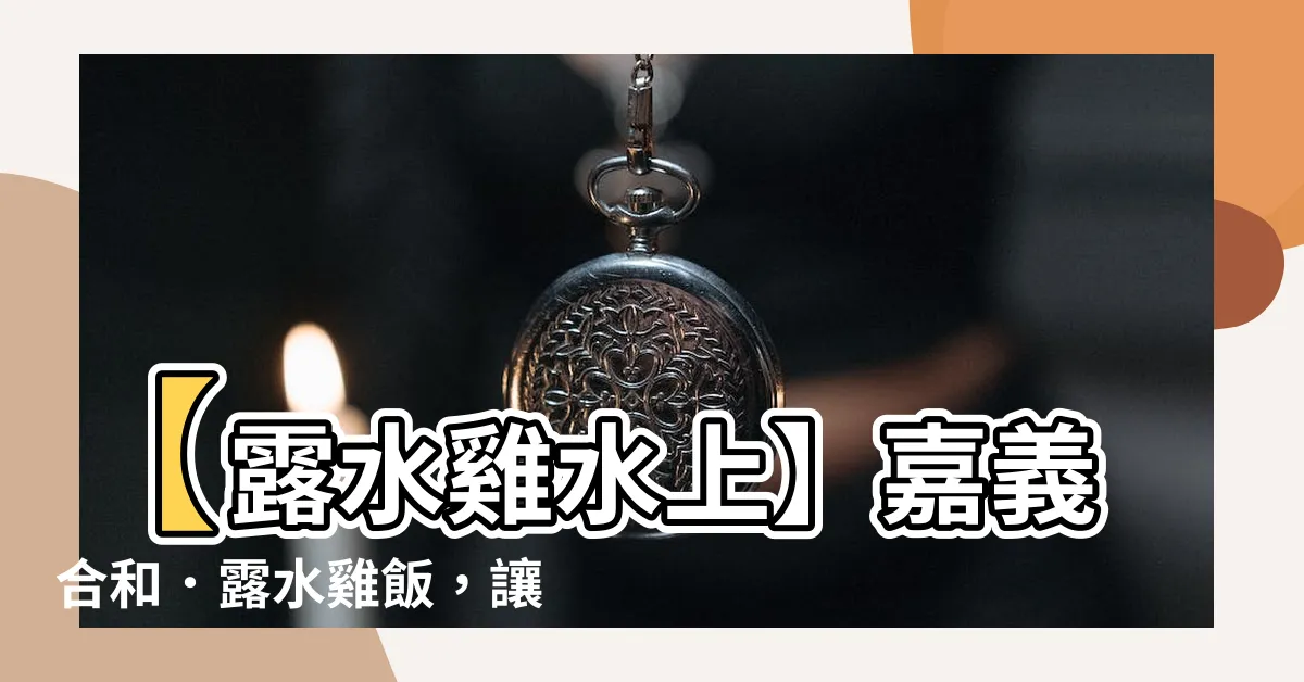 【露水雞 水上】【露水雞水上】嘉義合和．露水雞飯，讓味蕾狂撲的美味饗宴！