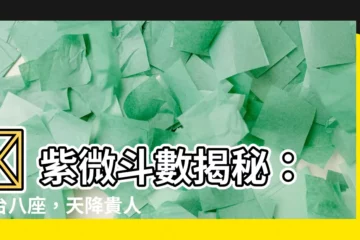 【三台八座】🔮 紫微鬥數揭秘：三台八座，天降貴人助你飛黃騰達！