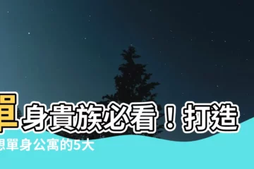 【單身公寓】單身貴族必看！打造理想單身公寓的5大設計提案