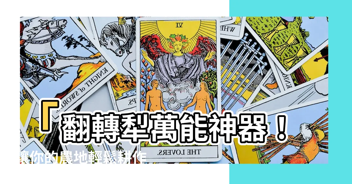 【條犁】「翻轉犁萬能神器！讓你的農地輕鬆耕作」