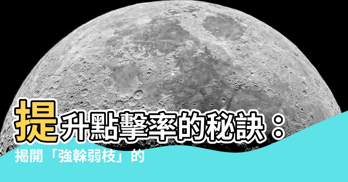 【強榦弱枝】提升點擊率的秘訣：揭開「強榦弱枝」的關鍵