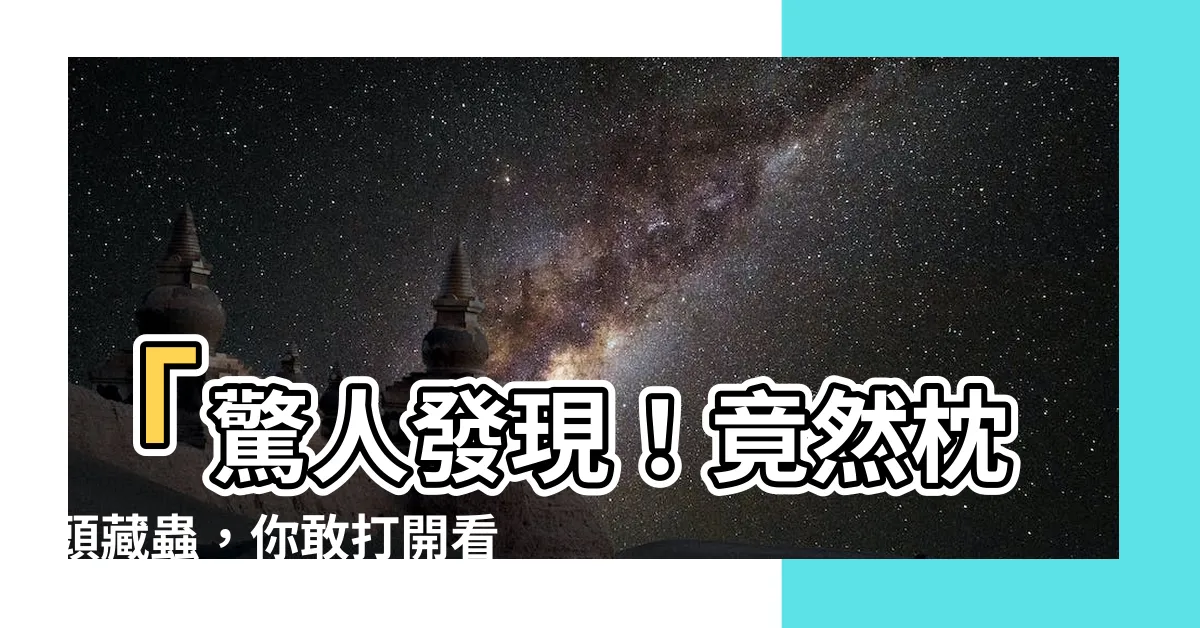 【枕頭蟲】「驚人發現！竟然枕頭藏蟲，你敢打開看嗎？」