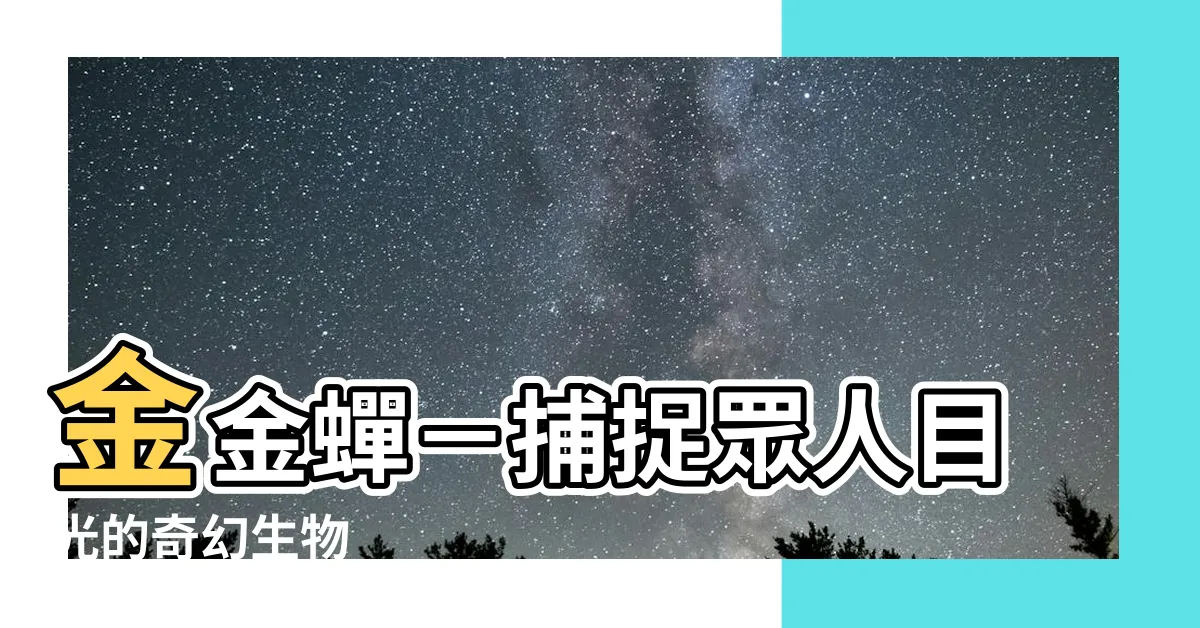 【金金蟬】金金蟬－捕捉眾人目光的奇幻生物