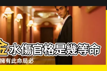 【金水傷官格男命】金水傷官格是幾等命格 |擁有此命局必然富貴 |男命金水傷官格運勢怎麼樣 |