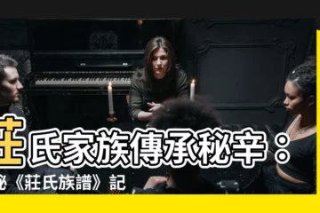 【莊氏族譜】莊氏家族傳承秘辛：揭秘《莊氏族譜》記載的歷史與人脈關係網