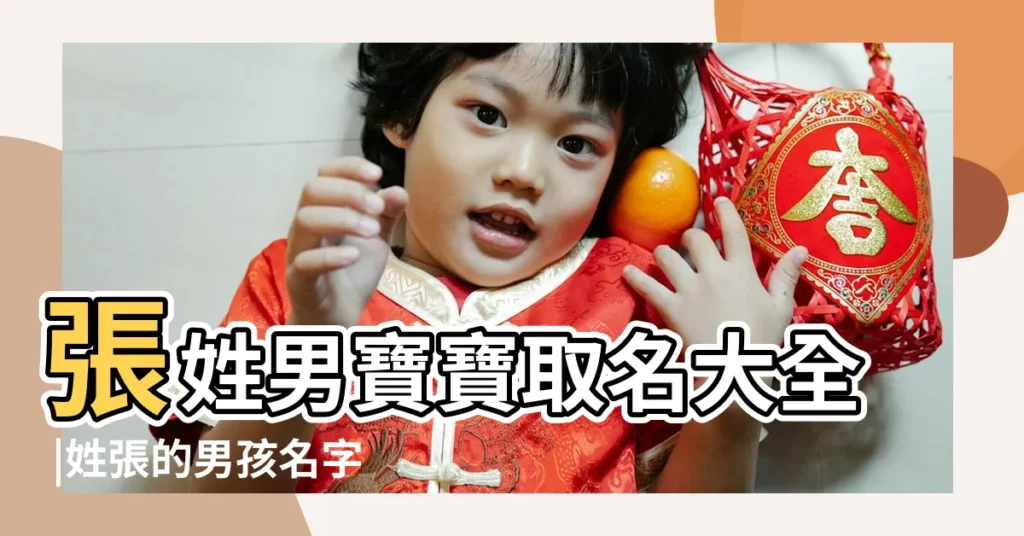 張姓男寶寶取名大全 |姓張的男孩名字大全 |姓張取名大全 |【寶寶名字大全張氏】