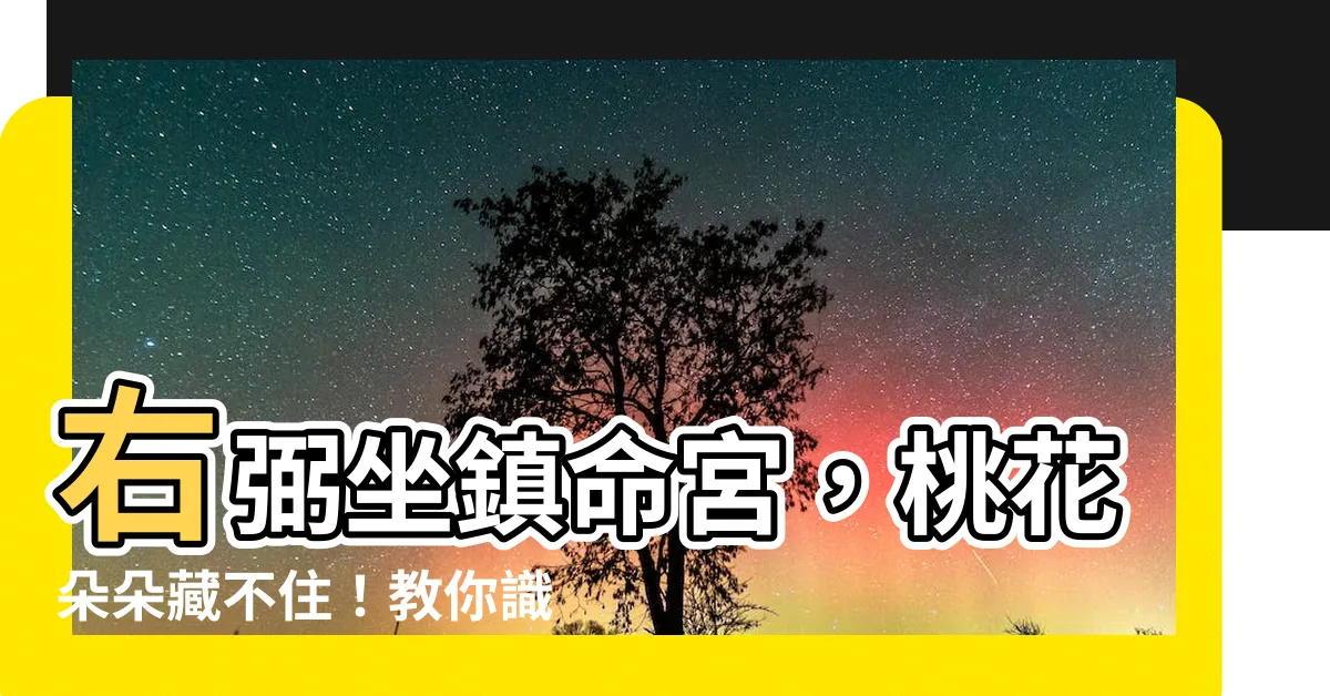 【命宮右弼桃花】右弼坐鎮命宮，桃花朵朵藏不住！教你識破紫微桃花陣的真假