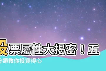 【股票屬性】股票屬性大揭密！五行分類教你投資得心應手
